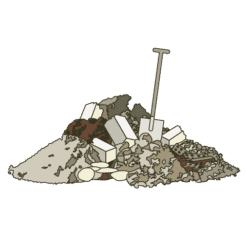 Boden-Bauschutt-Gemisch