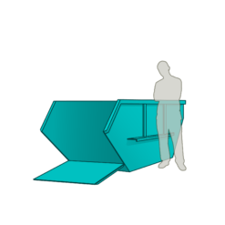 KS Containerdienst: Absetzcontainer 5cbm mit Klappe
